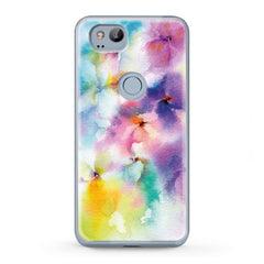 Lex Altern TPU Silicone Google Pixel Case Watercolor Flowers Cute