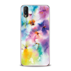 Lex Altern TPU Silicone VIVO Case Watercolor Flowers Cute