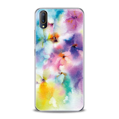 Lex Altern TPU Silicone VIVO Case Watercolor Flowers Cute