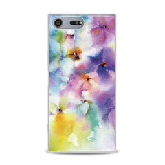 Lex Altern TPU Silicone Sony Xperia Case Watercolor Flowers Cute