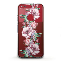 Lex Altern TPU Silicone Google Pixel Case Pink Tea Roses