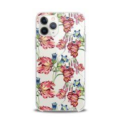 Lex Altern TPU Silicone iPhone Case Red Peonies Art