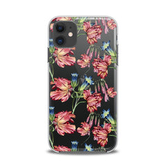 Lex Altern TPU Silicone iPhone Case Red Peonies Art