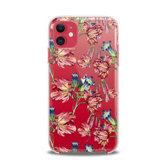 Lex Altern TPU Silicone iPhone Case Red Peonies Art