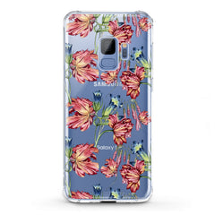 Lex Altern TPU Silicone Samsung Galaxy Case Red Peonies Art