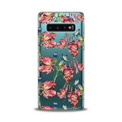 Lex Altern TPU Silicone Samsung Galaxy Case Red Peonies Art