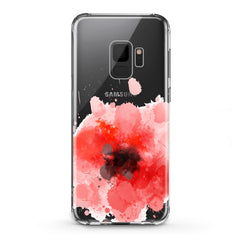 Lex Altern TPU Silicone Samsung Galaxy Case Red Watercolor Poppy