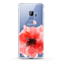 Lex Altern TPU Silicone Samsung Galaxy Case Red Watercolor Poppy