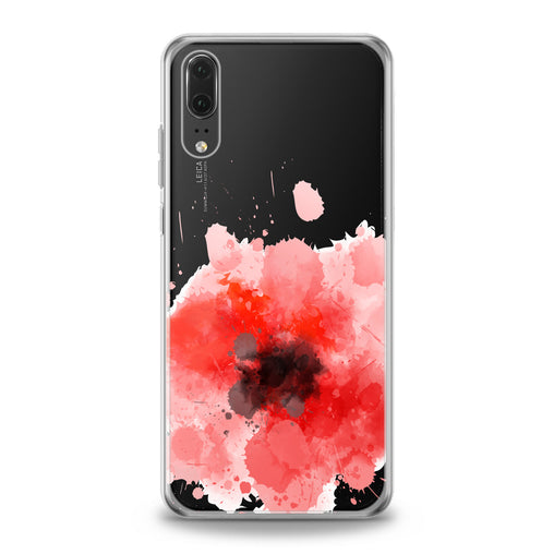 Lex Altern Red Watercolor Poppy Huawei Honor Case