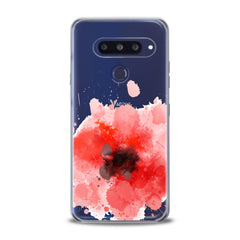 Lex Altern TPU Silicone LG Case Red Watercolor Poppy