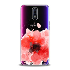 Lex Altern Red Watercolor Poppy Oppo Case