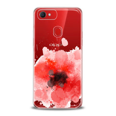 Lex Altern TPU Silicone Oppo Case Red Watercolor Poppy