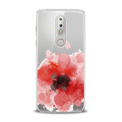 Lex Altern TPU Silicone Nokia Case Red Watercolor Poppy