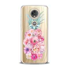 Lex Altern TPU Silicone Motorola Case Floral Pineapple