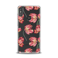 Lex Altern TPU Silicone Motorola Case Peonies Pattern