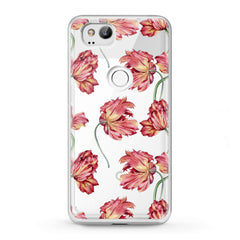 Lex Altern TPU Silicone Google Pixel Case Peonies Pattern