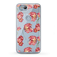 Lex Altern TPU Silicone Google Pixel Case Peonies Pattern