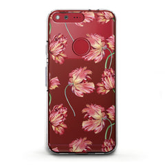 Lex Altern TPU Silicone Google Pixel Case Peonies Pattern