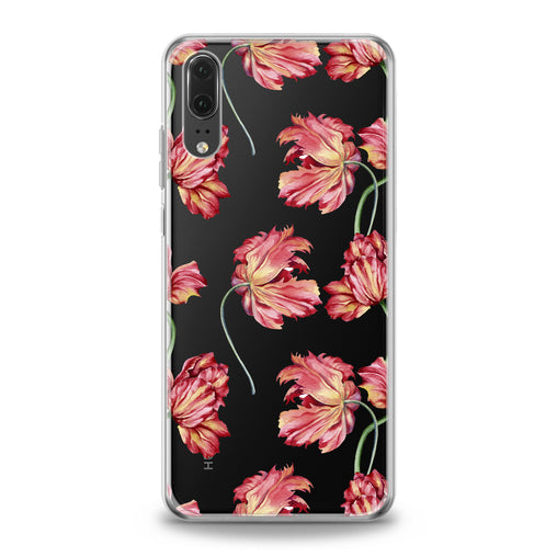 Lex Altern Peonies Pattern Huawei Honor Case