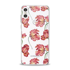 Lex Altern TPU Silicone Motorola Case Peonies Pattern