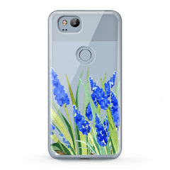 Lex Altern TPU Silicone Google Pixel Case Blue Lupines Bloom