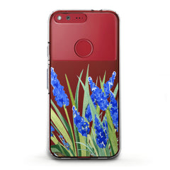 Lex Altern TPU Silicone Google Pixel Case Blue Lupines Bloom