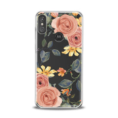 Lex Altern TPU Silicone Motorola Case Gentle Orange Roses