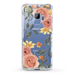 Lex Altern TPU Silicone Samsung Galaxy Case Gentle Orange Roses