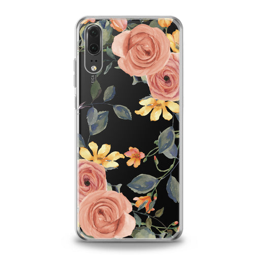 Lex Altern Gentle Orange Roses Huawei Honor Case