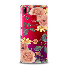 Lex Altern TPU Silicone VIVO Case Gentle Orange Roses