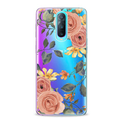 Lex Altern TPU Silicone Oppo Case Gentle Orange Roses