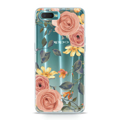 Lex Altern TPU Silicone Oppo Case Gentle Orange Roses