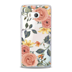 Lex Altern TPU Silicone HTC Case Gentle Orange Roses