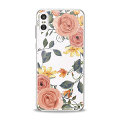 Lex Altern TPU Silicone Motorola Case Gentle Orange Roses