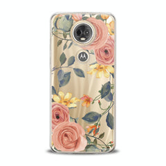 Lex Altern TPU Silicone Motorola Case Gentle Orange Roses