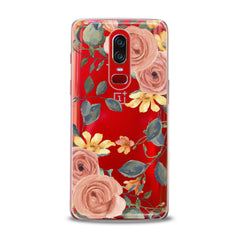 Lex Altern TPU Silicone OnePlus Case Gentle Orange Roses