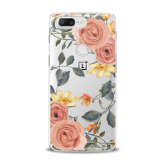 Lex Altern TPU Silicone OnePlus Case Gentle Orange Roses