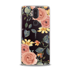 Lex Altern TPU Silicone Nokia Case Gentle Orange Roses