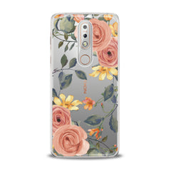 Lex Altern TPU Silicone Nokia Case Gentle Orange Roses