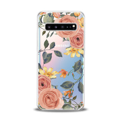 Lex Altern TPU Silicone Samsung Galaxy Case Gentle Orange Roses