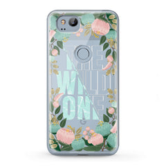 Lex Altern TPU Silicone Google Pixel Case Floral Quote