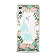 Lex Altern TPU Silicone Motorola Case Floral Quote