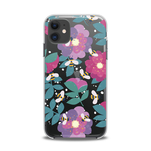 Lex Altern TPU Silicone iPhone Case Floral Bee