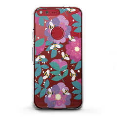 Lex Altern TPU Silicone Google Pixel Case Floral Bee