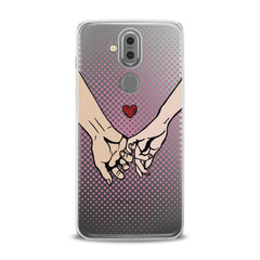 Lex Altern TPU Silicone Phone Case Couple Hands