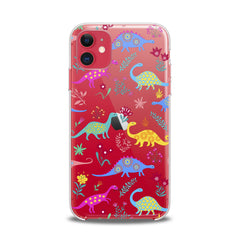 Lex Altern TPU Silicone iPhone Case Colored Dinosaurs