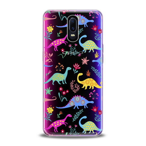 Lex Altern Colored Dinosaurs Oppo Case