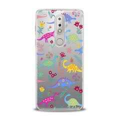 Lex Altern TPU Silicone Nokia Case Colored Dinosaurs