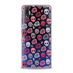 Lex Altern TPU Silicone VIVO Case Floral Skulls