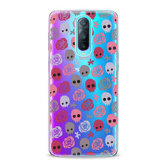 Lex Altern Floral Skulls Oppo Case